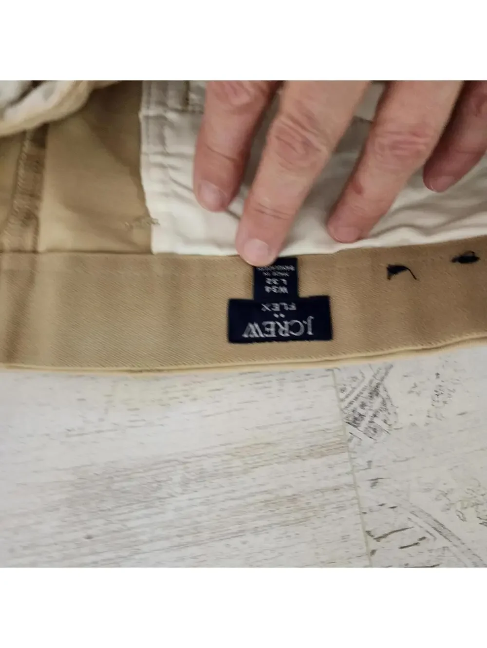 LKNW J Crew tan Khaki slim pants flex 34 32